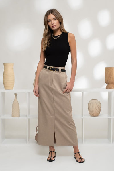 Black Sleeveless Round Neck Knit Top