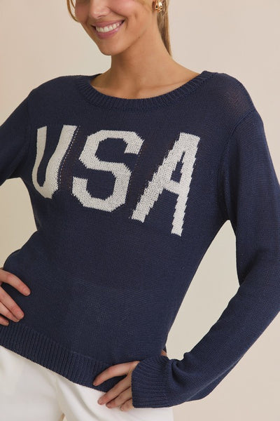 Navy USA Sweater