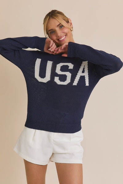 Navy USA Sweater