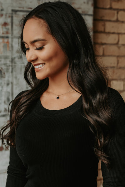 Black Gemstone Necklace