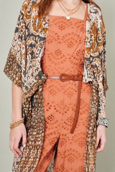 This go to camel tie belt can be accessorized with so many outfits. The thin style design is super flattering. Product Details: Approximately 45" in length Approximately 0.55" wide 100% Genuine leather One size