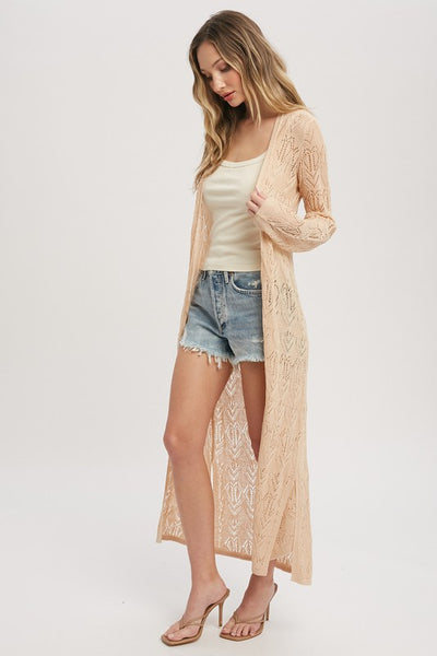 Piper Pointelle Knit Duster