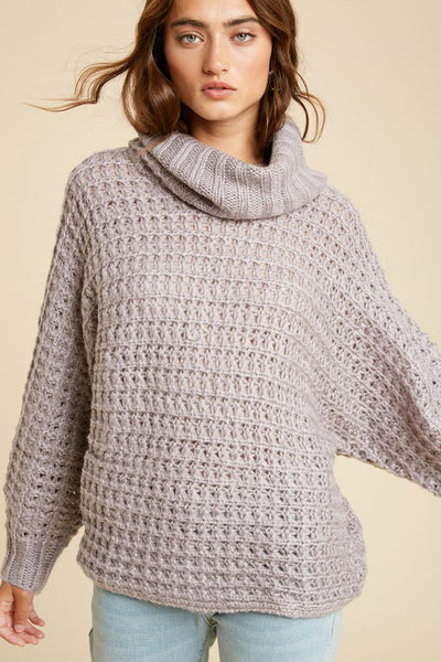 Grey Lilac Knit Sweater