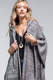 Charcoal Ruana Hoodie