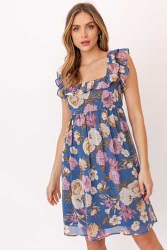 Rosie Ruffle Floral Dress
