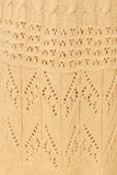 Sleeveless Crochet Sweater Midi Dress