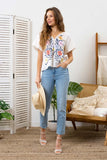 Freya Floral Embroidered Top