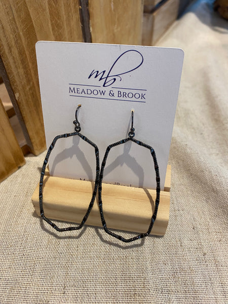 Geometric Wire Dangle Earrings