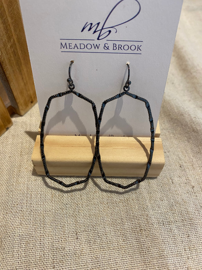 Geometric Wire Dangle Earrings